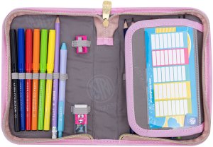 Piórnik z wyposażeniem 22el futrzany pluszowy kotek Fuffy Kitty AC11 ASTRA 3