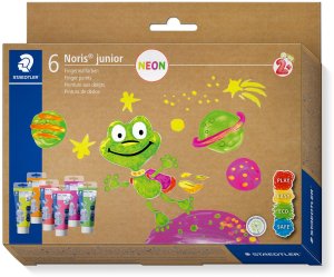STAEDTLER Fingermalfarbe NJ Neon 6St Etui 1