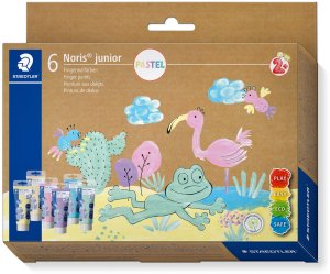 STAEDTLER Fingermalfarbe NJ Pastell 6St Etui 1