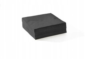 Aha Serwetki AFH AHA, 2-warstwowe, składanie 1/4, 33x33cm, 250 szt., czarne 6