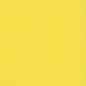 Serwetki AFH AHA, 2-warstwowe, składanie 1/4, 33x33cm, 250 szt., pastelowo żółte 4