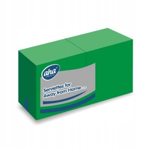 Serwetki AFH AHA, 2-warstwowe, składanie 1/4, 33x33cm, 250 szt., zielone 4
