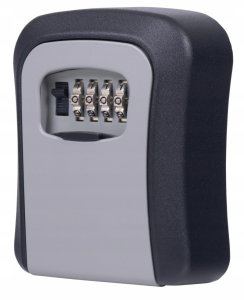 Skrytka na klucze DONAU TECH, 115x95x40 mm, czarno-srebrna 6