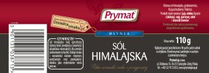 Sól himalajska PRYMAT, młynek, 110g 3