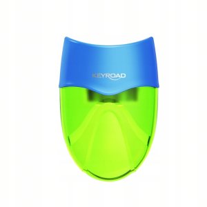 Temperówka plastikowa KEYROAD, podwójna, blister, mix kolorów 2