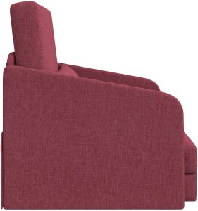 vidaXL Sofa Burgundowa Poliester 200 x 60 x 62 cm Zdejmowane Pokrywy 6