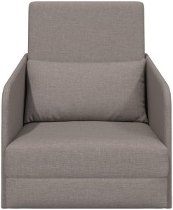 vidaXL Sofa Łóżko na Podłodze Taupe Poliester Sofa Łóżko Prostokątna 5