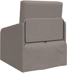 vidaXL Sofa Łóżko na Podłodze Taupe Poliester Sofa Łóżko Prostokątna 7