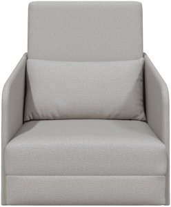 vidaXL Sofa Chmura szara Poliester 200 x 60 x 62 cm Sofa na podłodze 5