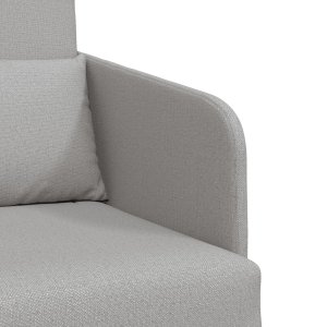 vidaXL Sofa Chmura szara Poliester 200 x 60 x 62 cm Sofa na podłodze 8