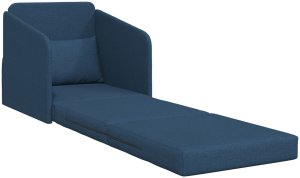 vidaXL Sofa Niebieska Poliester 200 x 60 x 62 cm Trwała 4