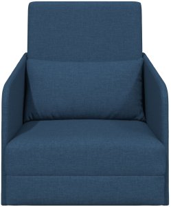 vidaXL Sofa Niebieska Poliester 200 x 60 x 62 cm Trwała 5