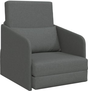 vidaXL Sofa Ciemnoszary Tkanina 200 x 60 x 62 cm Trwała 2