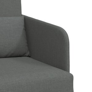 vidaXL Sofa Ciemnoszary Tkanina 200 x 60 x 62 cm Trwała 8