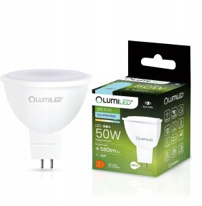 Żarówka LED MR16 230V 6W 580LM 120ST. biały zimny LUMILED 1