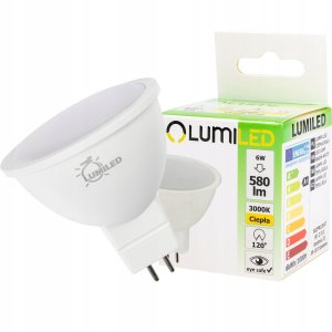 Żarówka LED MR16 230V 6W 540LM 120ST. biały ciepły LUMILED 1