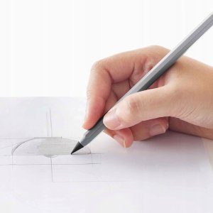 Ołówek wieczny APLI Infinite, HB, pudełko kart. z zawieszką, szary 3