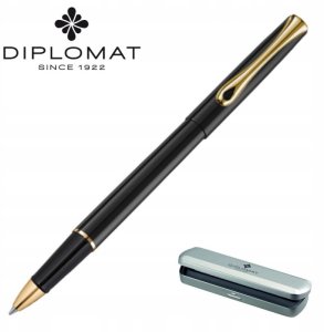 Pióro kulkowe DIPLOMAT Traveller czarne/złote 4