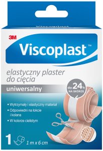 Viscoplast Plaster elastyczny VISCOPLAST, uniwersalny, 6cmx1m, jasnobrązowy 3