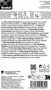 Podkładki przylepne SCOTCH, okrągłe, 34mm, 4 szt., czarno-białe 2