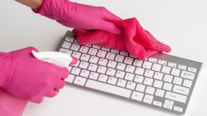 Rękawice nitrylowe bezpudrowe MAXTER, 100 szt., rozmiar L, różowe 6
