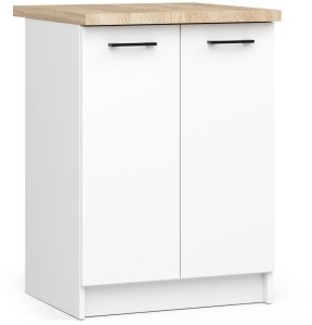 MEBLE KUCHENNE ZESTAW OLIWIA Z WITRYNĄ 2.4M H720 BIAŁY 13