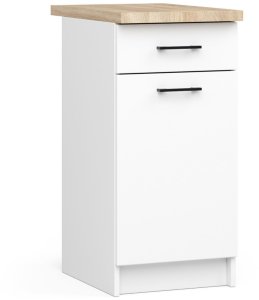 MEBLE KUCHENNE ZESTAW NAROŻNY Z WITRYNĄ OLIWIA 3M H720 BIAŁY 13