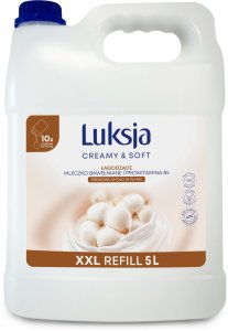 Kremowe mydło w płynie LUKSJA, bawełna, zapas 5l 1