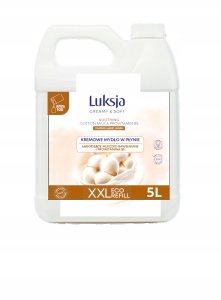 Kremowe mydło w płynie LUKSJA, bawełna, zapas 5l 2