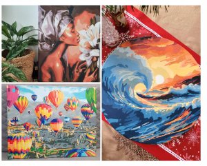 Malowanie po numerach IDEYKA, 40x50 cm, harmonia dźwięków, 1 szt., w pudełku 2