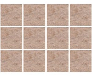 Scotch Miękkie podkładki z wełny SCOTCH, samoprzylepne, kwadrat, 24x22mm, 12 szt., beżowe 2