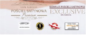 Pościel satynowa EXCLUSIVE CZ (140x200-1,70x90-1) 1