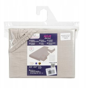 Multitex Prześcieradło MUSLIN z gumą 58x110x8 8