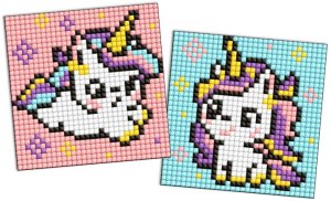 Diamentowa mozaika na magnesie IDEYKA, 9x9 cm, kids, dwa jednorożce, 2 szt. 4