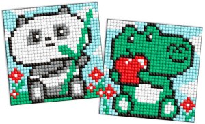 Diamentowa mozaika na magnesie IDEYKA, 9x9 cm, kids, dziwne rozkosze, 2 szt. 4