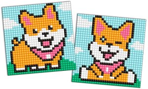 Diamentowa mozaika na magnesie IDEYKA, 9x9 cm, kids, zabawne psy, 2 szt. 4