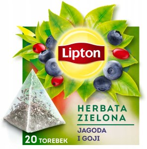Lipton Herbata zielona Jagoda & Goji 20 piramidek 4