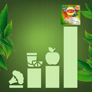 Lipton Herbata zielona Jagoda & Goji 20 piramidek 6