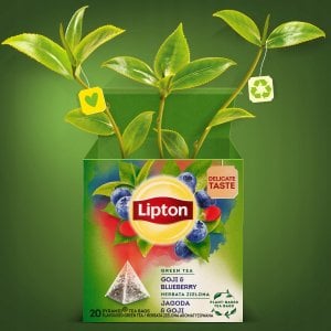Lipton Herbata zielona Jagoda & Goji 20 piramidek 7