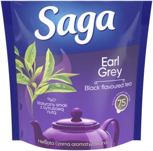 Herbata SAGA, czarna, Earl Grey, 75 torebek 3
