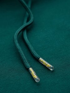 Dresowa bluza unisex z kieszeniami i kapturem  ciemnozielona V17 OU-SNBC-0105 M/L 9