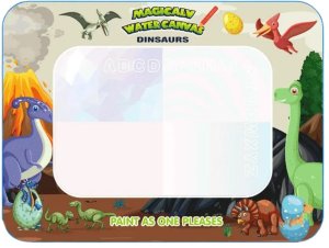 Woopie WOOPIE Magiczna Mata do Malowania Wodą XXL Pieczątki Cyferki 100cm 7