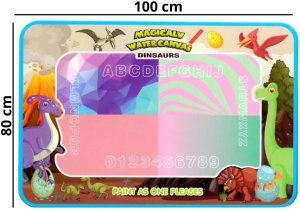 Woopie WOOPIE Magiczna Mata do Malowania Wodą XXL Pieczątki Cyferki 100cm 9
