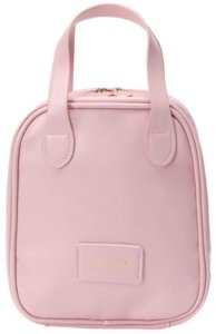Aptel Kosmetyczka organizer na kosmetyki z rączką 17x7x19cm różowa KS128R 8