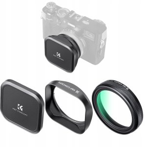Zestaw 3w1 Filtr UV Nano-X Dekielek Osłona K&F do FujiFilm X100 X100S X100V / SKU:2335 1