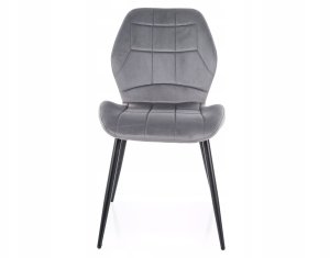 Krzesło tapicerowane JAKE VELVET szare 3