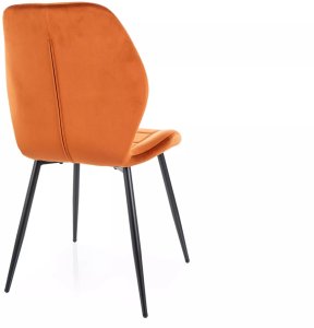 Krzesło tapicerowane JAKE VELVET cynamonowe 2