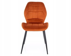 Krzesło tapicerowane JAKE VELVET cynamonowe 3