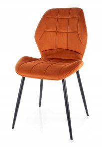 Krzesło tapicerowane JAKE VELVET cynamonowe 5