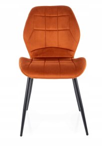 Krzesło tapicerowane JAKE VELVET cynamonowe 6